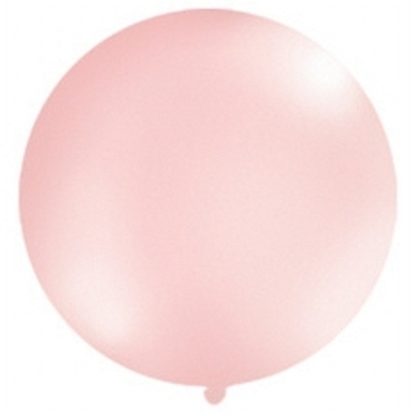 Balon jumbo metalický ružový 1m