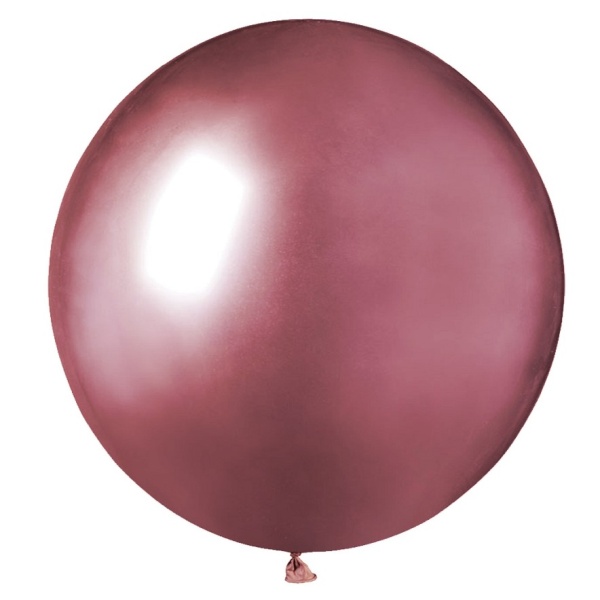 Balónik latexový lesklý ružový 48cm