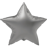Balnik fliov Hviezda Mesan striebro, satnov lesk 45 cm
