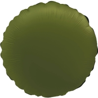 Balnik fliov Kruh olivovo zelen, matn 45 cm