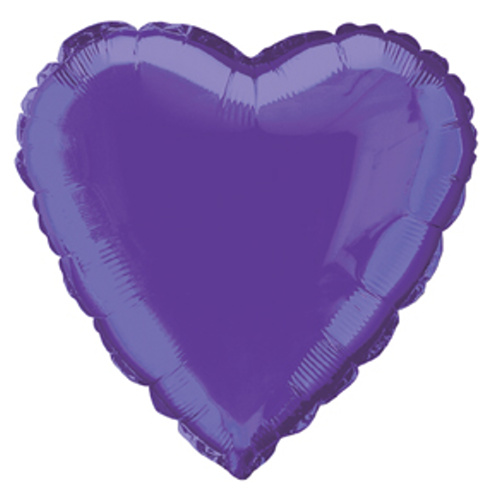 Balónik fóliový srdce fialové