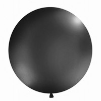 Balón Jumbo černý 1m