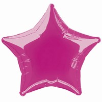 Balónik foliový hviezda Hot Pink