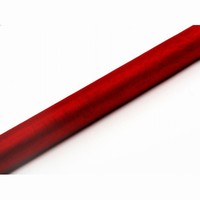 Organza 36cm / 9m červená široká