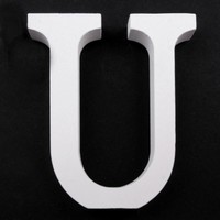 Písmeno dřevěné dekorační 8cm "U"