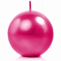 Svka koule metalick 8cm magenta