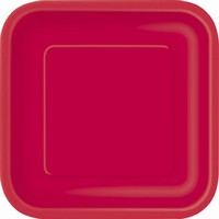 Taniere štvorcové veľké Ruby Red
