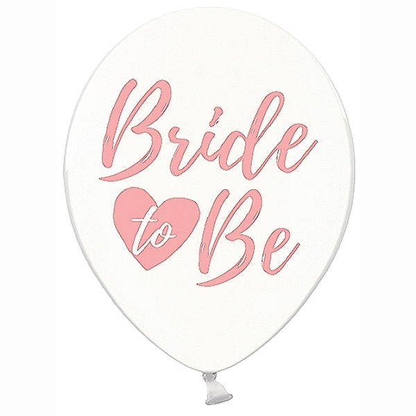 E-shop Balónik crystal biely, ružové "Bride to be" 30cm