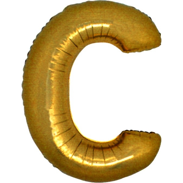 Balónik zlatý písmeno C