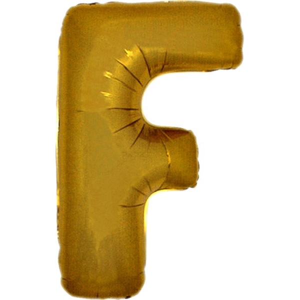 Balónik zlatý písmeno F