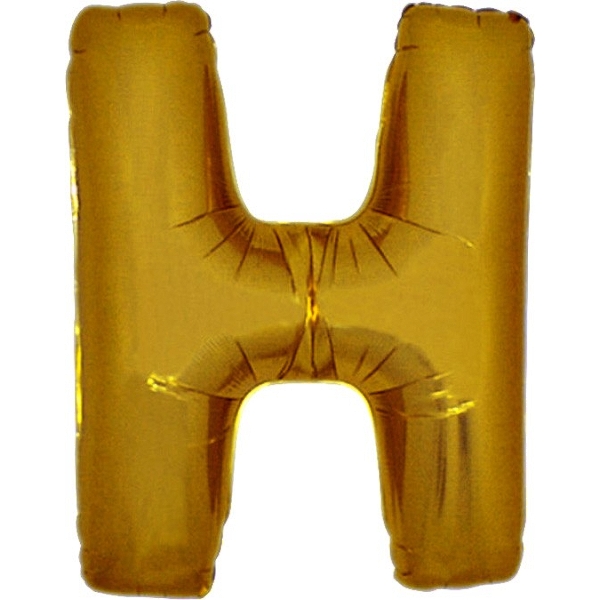 Balónik zlatý písmeno H