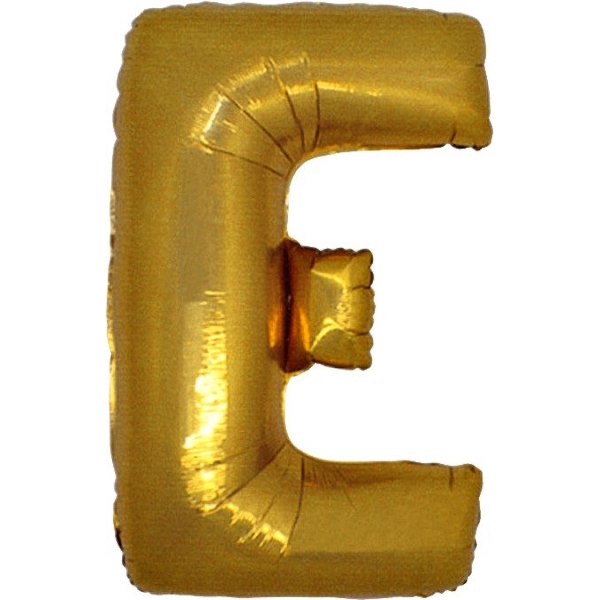Balónik zlatý písmeno E