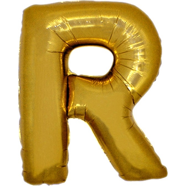 Balónik zlatý písmeno R