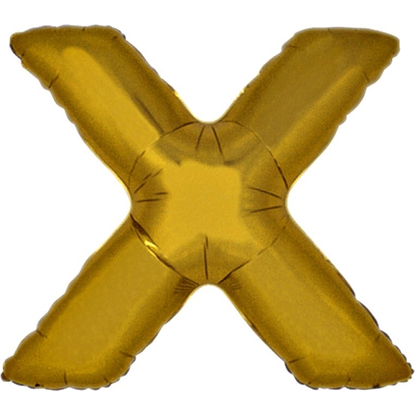 Balónik zlatý písmeno X