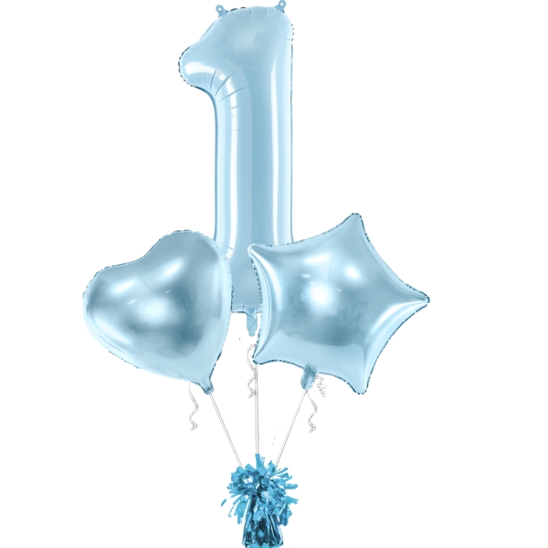 E-shop Balónkový buket 1. modrý + těžítko