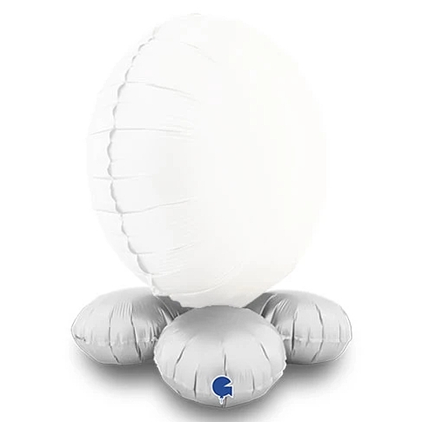 Balónový podstavec na balóniky do 48 cm - saténová biela 33 cm
