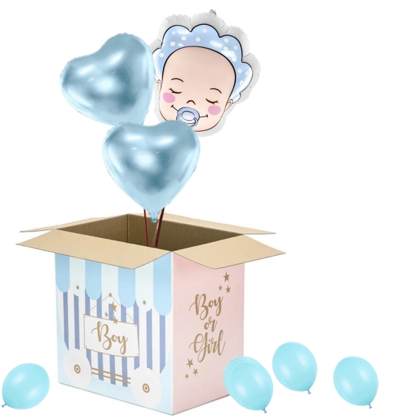 Box Baby shower Boy 60 x 40 x 60 cm