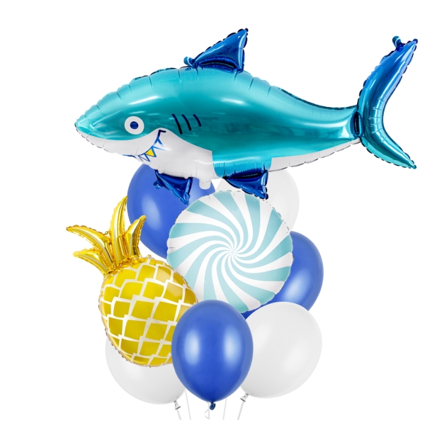 Exotický dovolenkový buket Žralok s ananásom