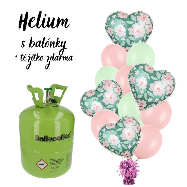 E-shop Helium - balónkový buket s květinami