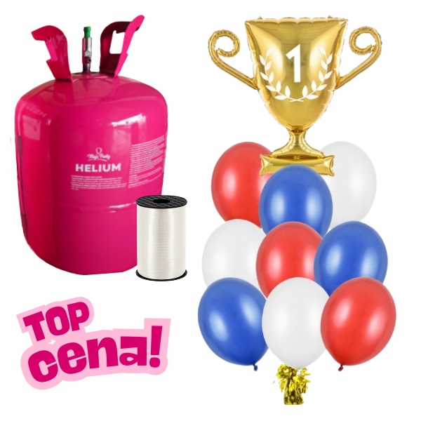 Helium a balonky -  Fandme sportu - Pohr - 9 balnk  30 cm