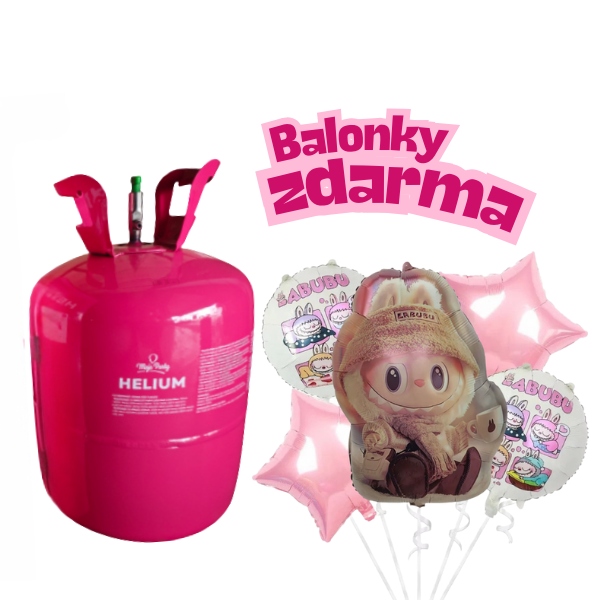 Helium s Labubu hnědým zdarma