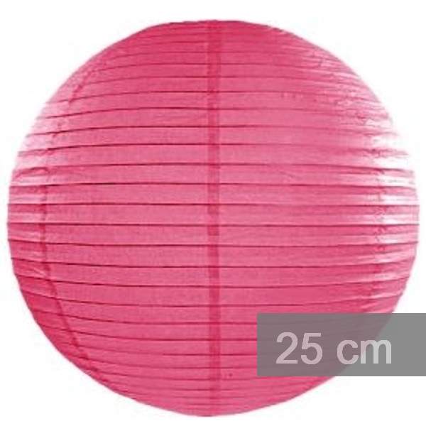 Lampión guľatý 25cm fuchsiový