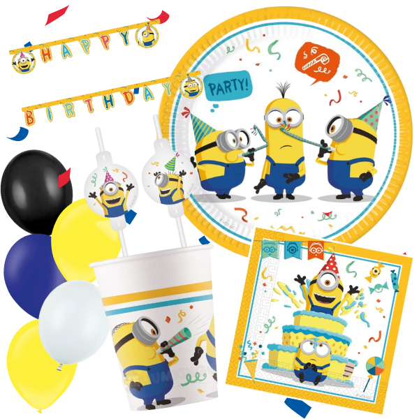 Party Mimoni - Party set s balnky ZDARMA -  pro 8 osob