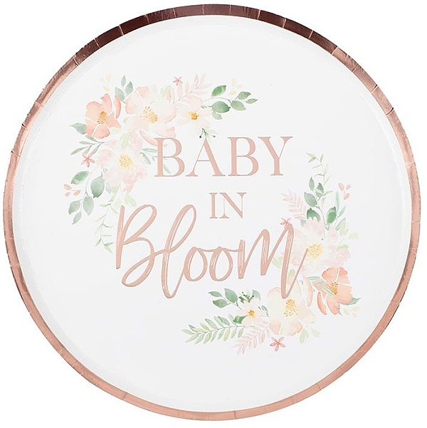 Taniere papierové Baby in Bloom 24 cm 8 ks