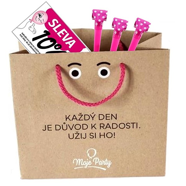 E-shop Darčeková taška "Úsmev" 220 × 110 × 200 mm + darček + darček