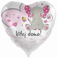 BALNEK fliov Srdce Vtej doma Slon rov 43cm