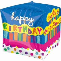 BALNEK fliov krychle Happy Birthday Svky 38cm