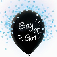 BALÓNKY Boy or Girl - modré konfety 4 ks