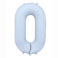 Bal�nek f�liov� ��slo 0 mlhav� modr� 86 cm