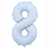 Bal�nek f�liov� ��slo 8 mlhav� modr� 86 cm