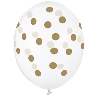 Balnky 30cm, Puntky, Crystal Clear (1 bal. / 6 ks)