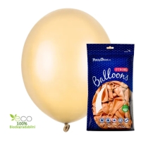 Balnky latexov metalick 27 cm sv.oranov 100 ks