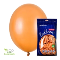 Balnky latexov metalick  27 cm oranov 100 ks