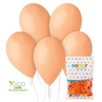 Balnky latexov pastelov lososov rov 30 cm 100 ks