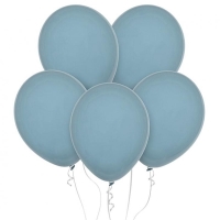 Balónky latexové pastelové modrá bouře 28cm 100ks