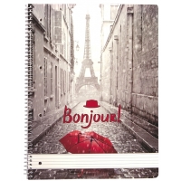 Bonjour Paris - Blok špirálový A4