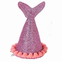 Čiapočka glitrová fialová so štipcom Mermaid