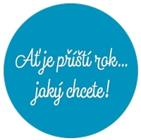 Drkov samolepka modr A je Nov rok jak chcete