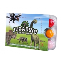 Dino party - Žuvačky Jurassic s kartami dinosaurov 20 g
