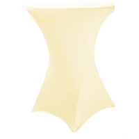 Elastick obrus EXTREME na koktailov bistro stl 70-80 cm VIAC FARIEB Farba obrusu: KRMOV / IVORY