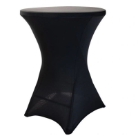Elastick obrus STANDARD na koktailov bistro stl 60 cm VIAC FARIEB Farba obrusu: IERNA / BLACK