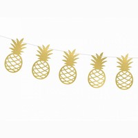 GIRLANDA Aloha Ananas zlat 2m