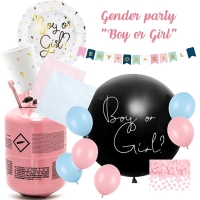 Gender party - Je to dievčatko - party set na odhalenie pohlavia dieťaťa