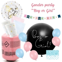 Gender party - je to chlapec - party set na odhalenie pohlavia dieťaťa