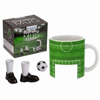 Hrnek Futbal s loptikou a topnkami 12,5 x 10 cm