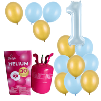 Helium - Balonkov buket 1 modro zlat